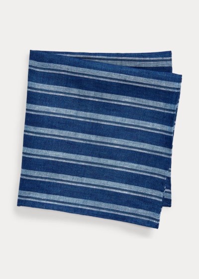 Men's Polo Ralph Lauren Striped Pocket Square | 658491SGX